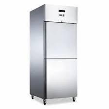 Upright Solid Door Freezer 2 Semi Doors Blueline