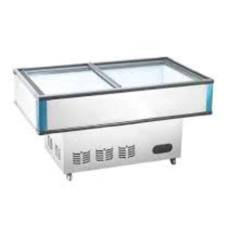 Widened Island Freezer with Thickened Foam Layer