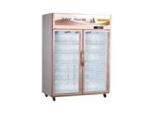 Vertical Display Cabinet Double Door Chiller (Aluminum Frame)