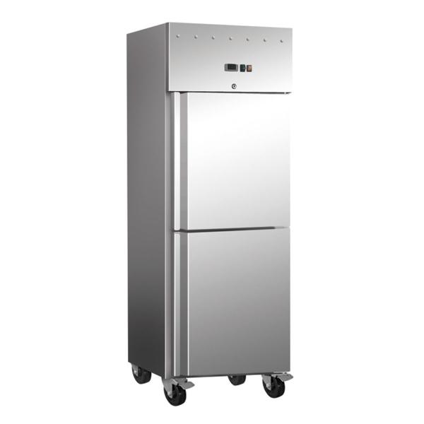 Upright Solid Door Freezer 2 Semi Doors Blueline
