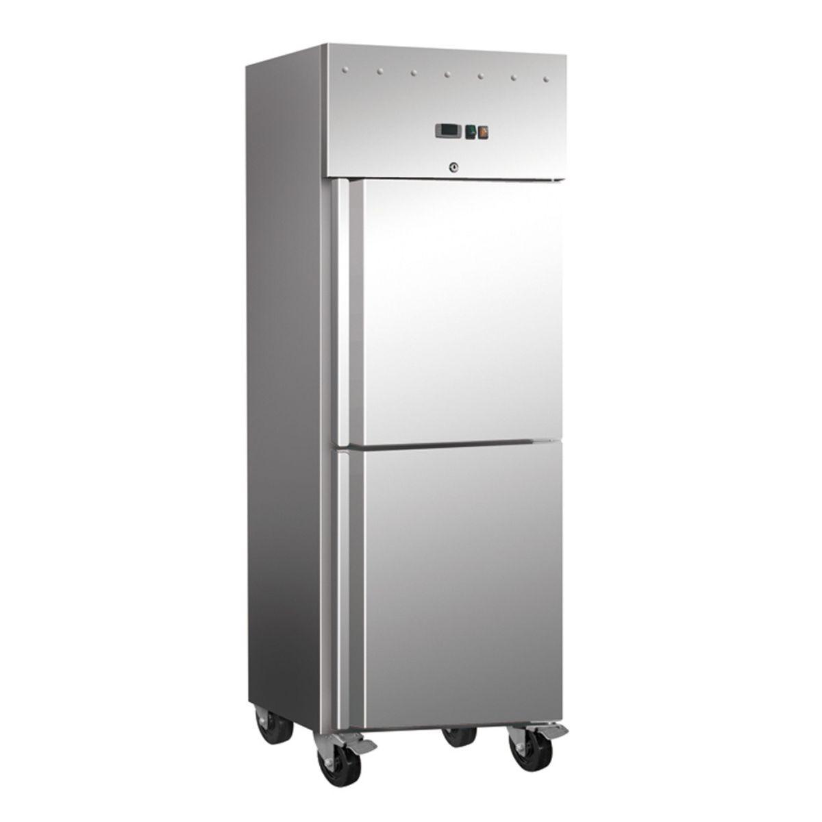 Upright Solid Door Freezer 2 Semi Doors Blueline