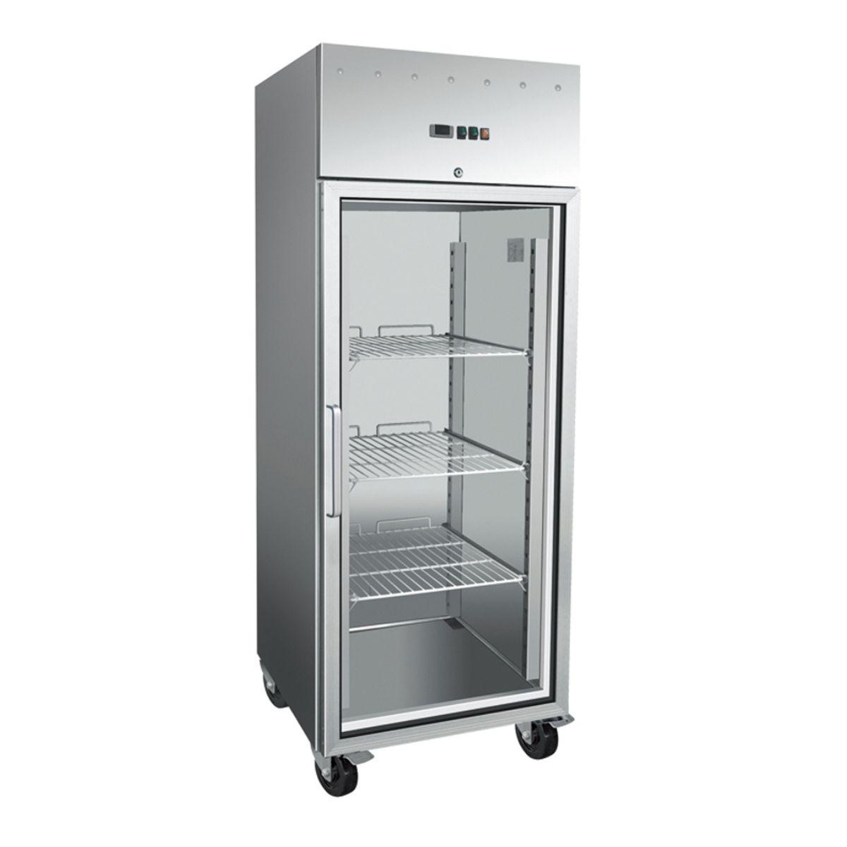 Upright Glass Door Freezer Single 7008 Meileda