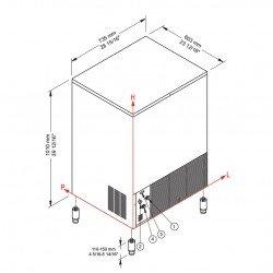 Ice Cube Machine CB 955A HC Brema