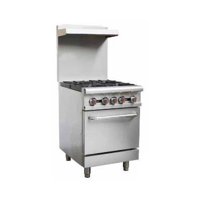 4 Burner Gas Range with Gas Oven RGR24 Redline