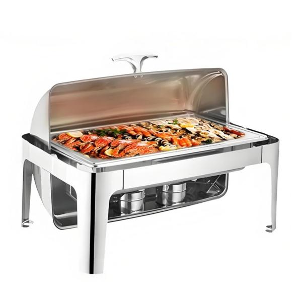 Chaffing Dish 9L Oblong Roll Top Chafer
