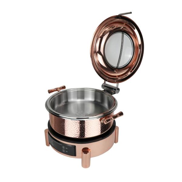 Hot Pot with Warmer Stove 36CM Rose Gold 6L