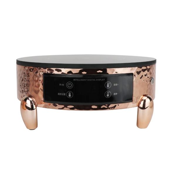 Hot Pot with Warmer Stove 36CM Rose Gold 6L