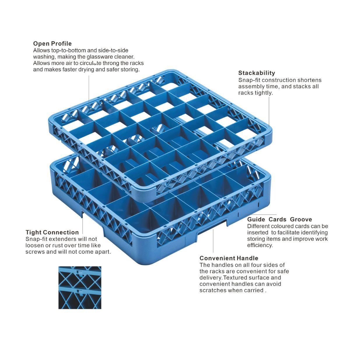Glass Rack 25 Compartment JW-25