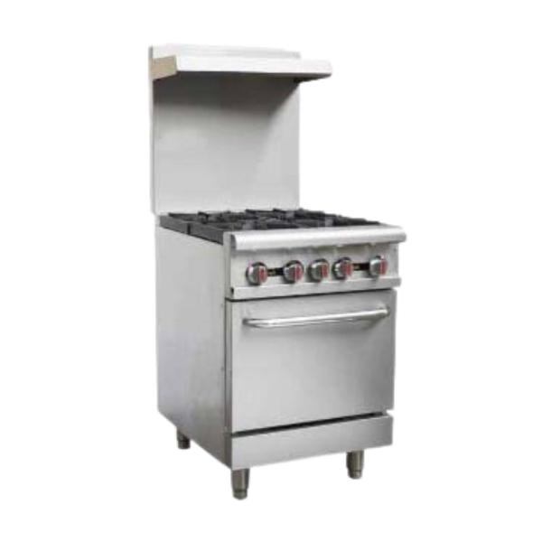 4 Burner Gas Range with Gas Oven RGR24 Redline