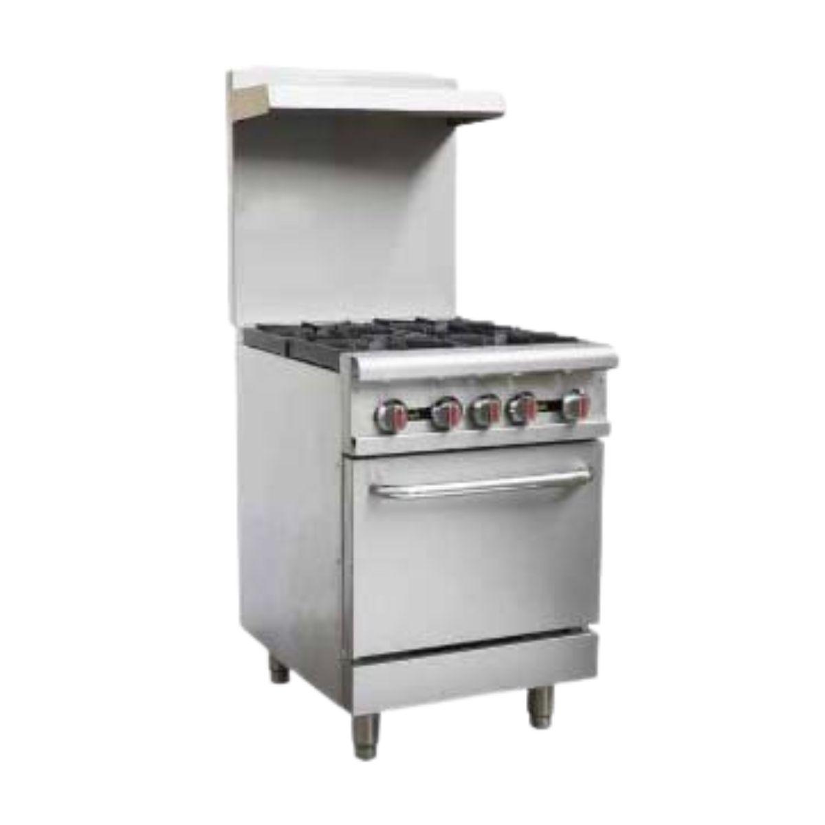 4 Burner Gas Range with Gas Oven RGR24 Redline