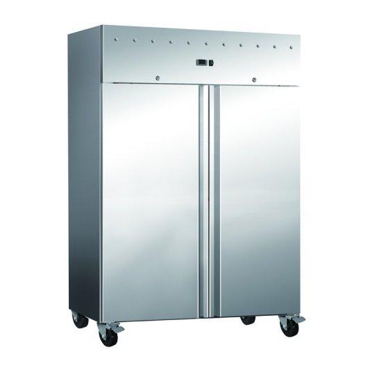 Upright Solid Door Dual Chiller Freezer 2 Door Blueline
